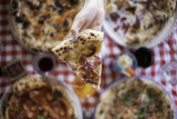 Pizzas au restaurant