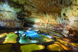 Cascade des gours de la Grotte Saint-Marcel