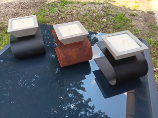 Petits bougeoirs - Minéral Déco