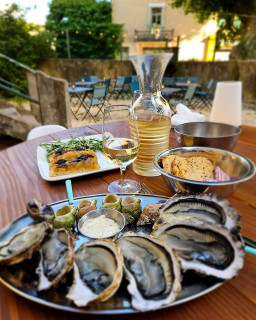 Plateau de dégustation au Ioda Bar - bar à huîtres à Goudargues