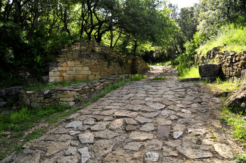 Voie romaine menant à l'oppidum st vincent