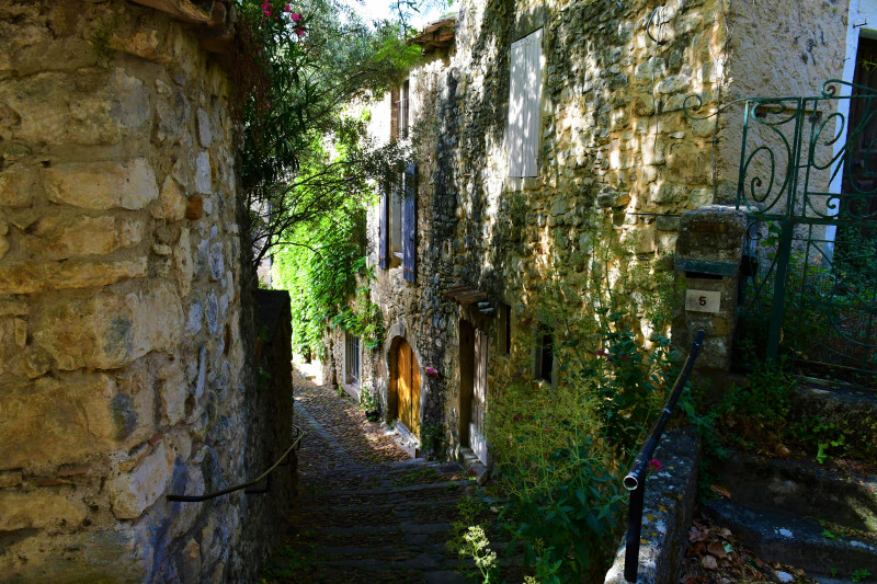 la Roque sur Cèze - ruelle ombragée