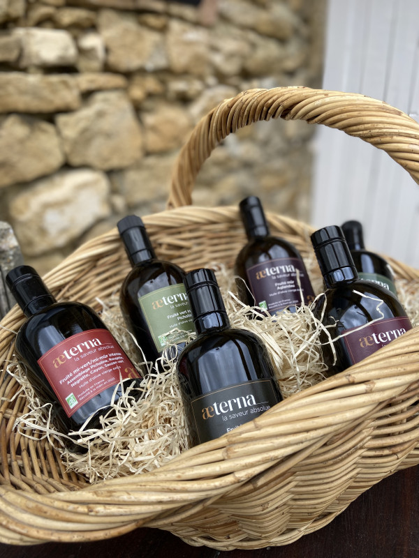 Bouteilles d'huile d'Olive