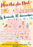 Affiche marché de Noël à Verfeuil
