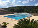 Grand piscine privative avec terrasse