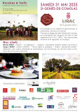 La balade est jalonnée d'arrêts dégustation mettant en valeur les accords gastronomiques avec les vins de Lirac, Cru des Côtes du Rhône décliné en trois couleurs.