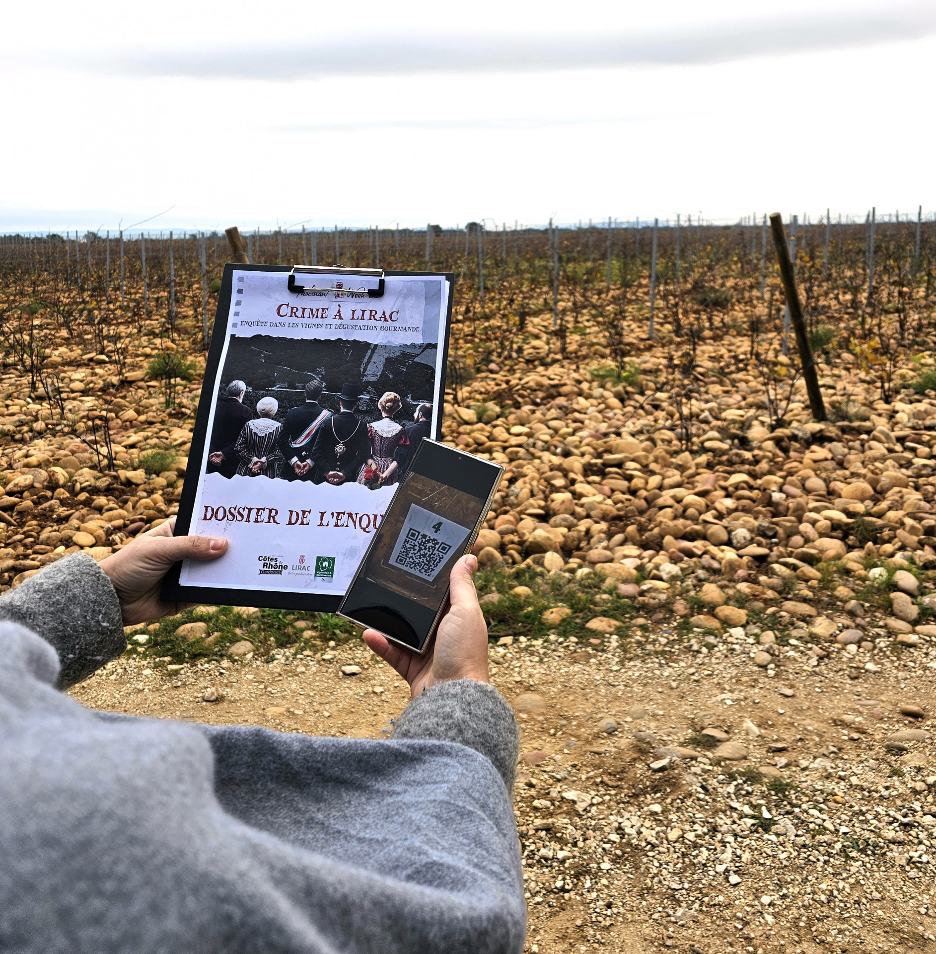 Enquête dans les vignes à Lirac