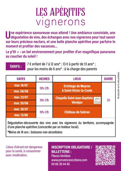 Programme apéritifs vignerons 2024