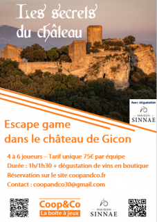 Escape Game « Les secrets du Château » au Château de Gicon