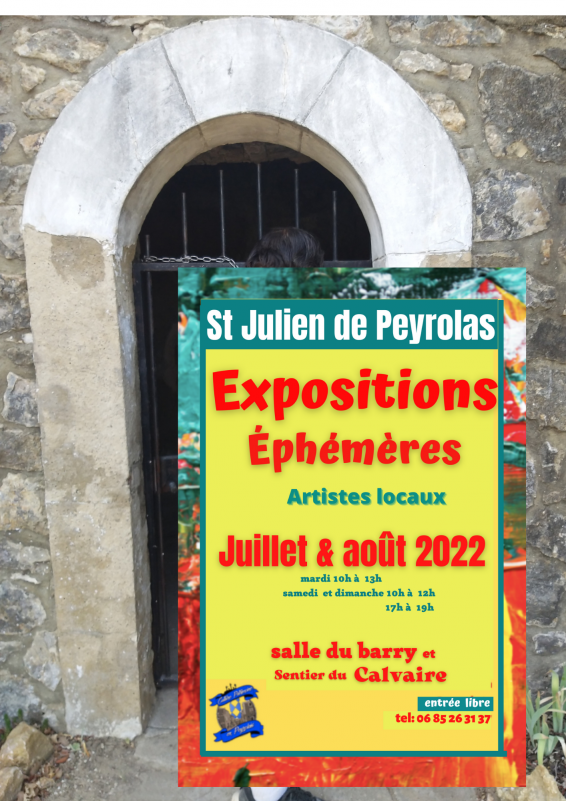 Affiche expo St Julien de Peyrolas
