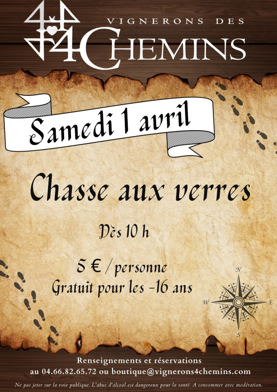 Chasse aux verres  - vignerons des 4 chemins
