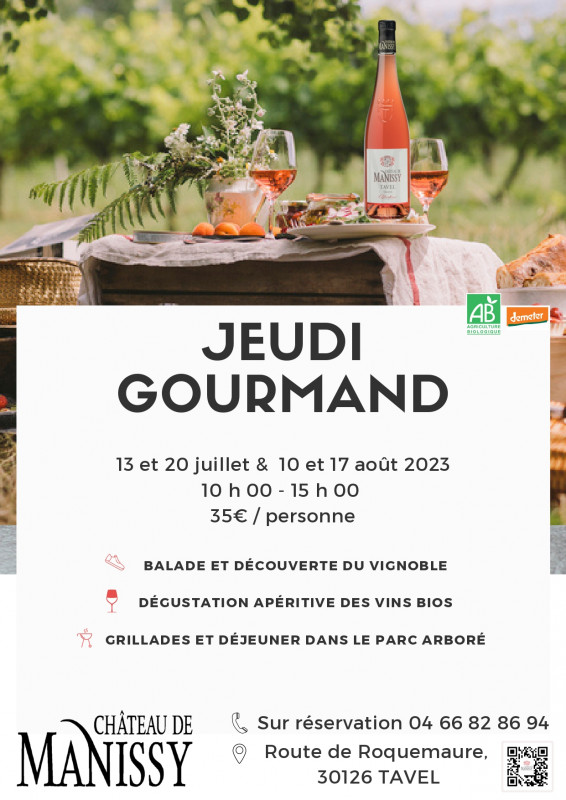 Les jeudis gourmands de Manissy