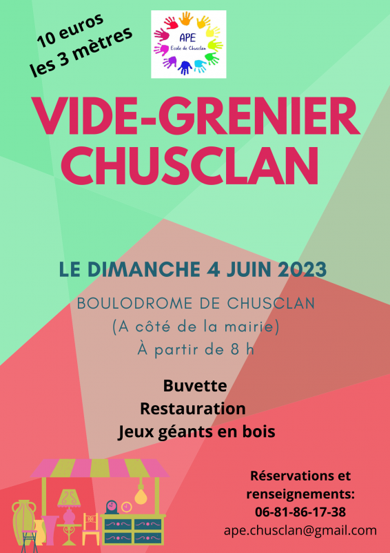 Vide grenier de Chusclan