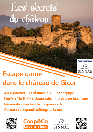 Escape Game « Les secrets du Château » au Château de Gicon
