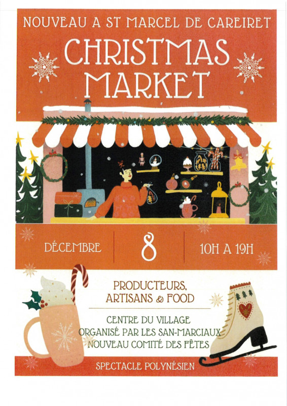 Marché de noël artisans et producteurs vous attendent pour cetet journée festive