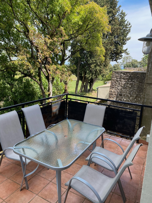 Terrasse avec table et chaises