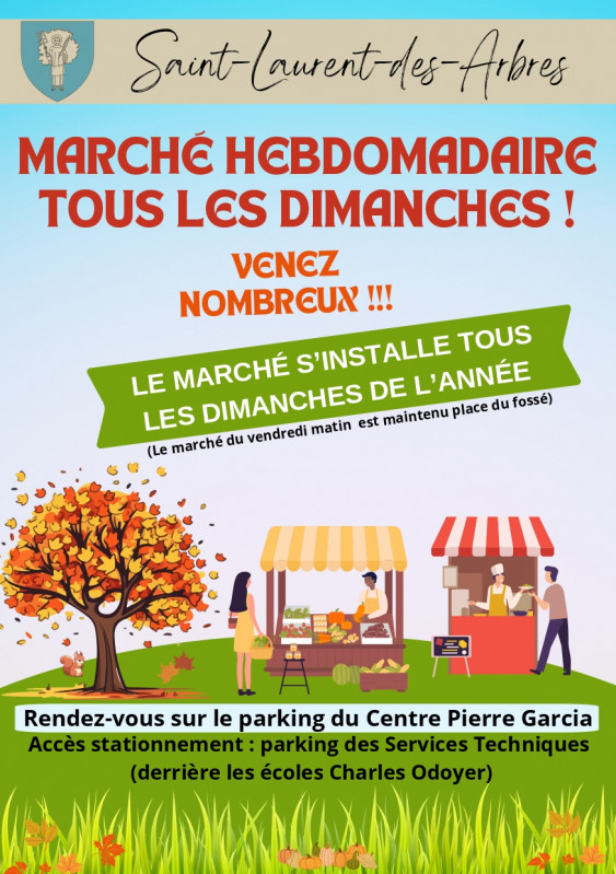 retrouvez vos producteurs et commerçants préférés sur le marché du dimanche à St Laurent des Arbres en Provence Occitane