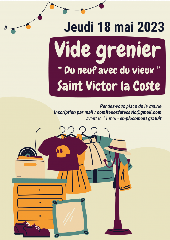 Vide grenier de St Victor la Coste