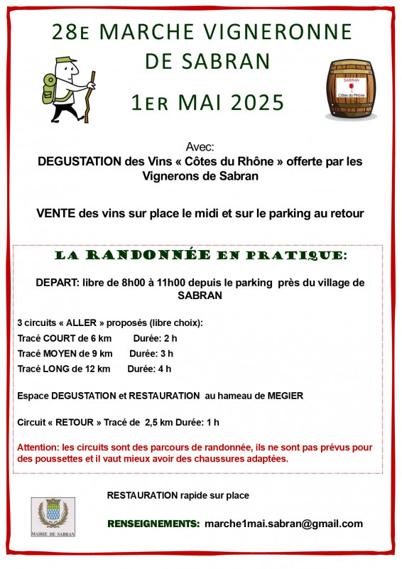 Marche du 1er Mai des Vignerons de Sabran_Sabran