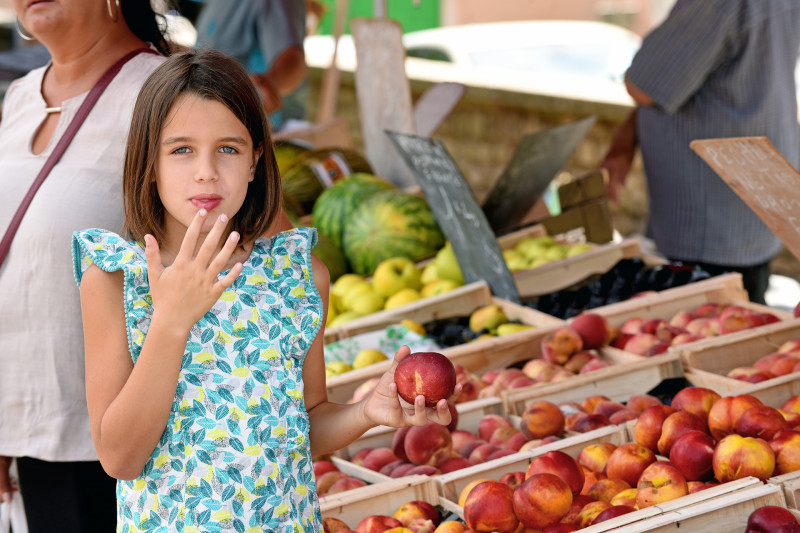 Marché estival d'Aiguèze