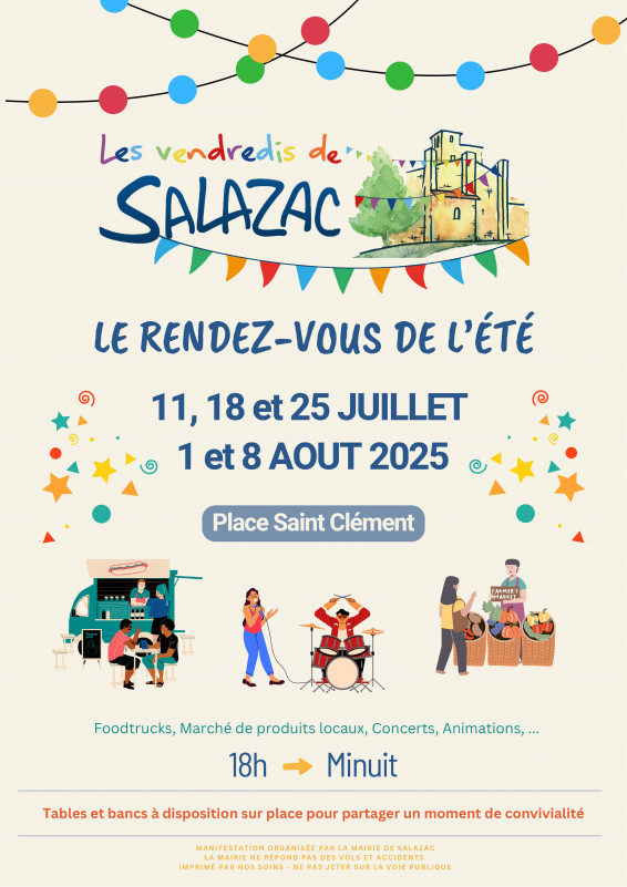 Notre rendez-vous de l’été  à Salazac