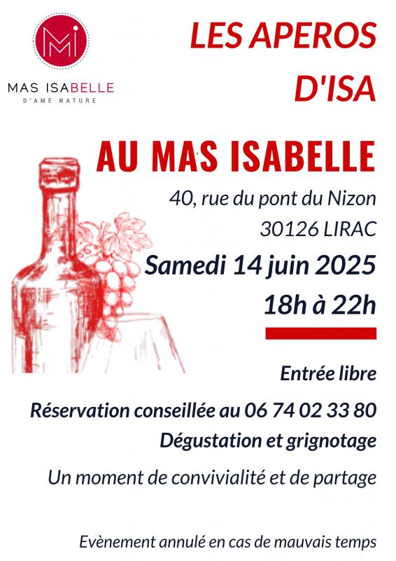 Les Apéros d'Isa - 14 juin 2025