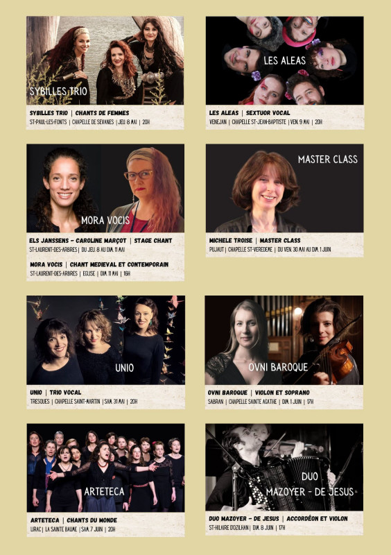 Mora Vocis Chant médiéval et contemporain - Festival des Chapelles_Saint-Laurent-des-Arbres