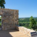 Terrasse privative avec vue dégagée
