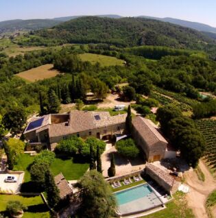 Vue aérienne du Domaine de Greassc