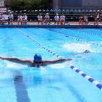 Nageur à la piscine à la piscine de Bagnols-sur-Cèze