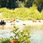 Accès rivière Cèze au Camping Les Genêts d'Or