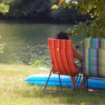Moment de détente au bord de la rivière Cèze