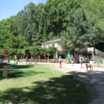 Vue générale de l'entrée du camping