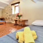 Mezzanine du gîte avec 2 lits simples
