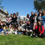 Photo de groupe accueilli au Mas de Linde