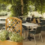 Terrasse couverte du camping