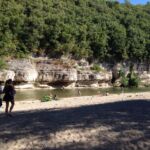 Plage privée au bord de la rivière Cèze