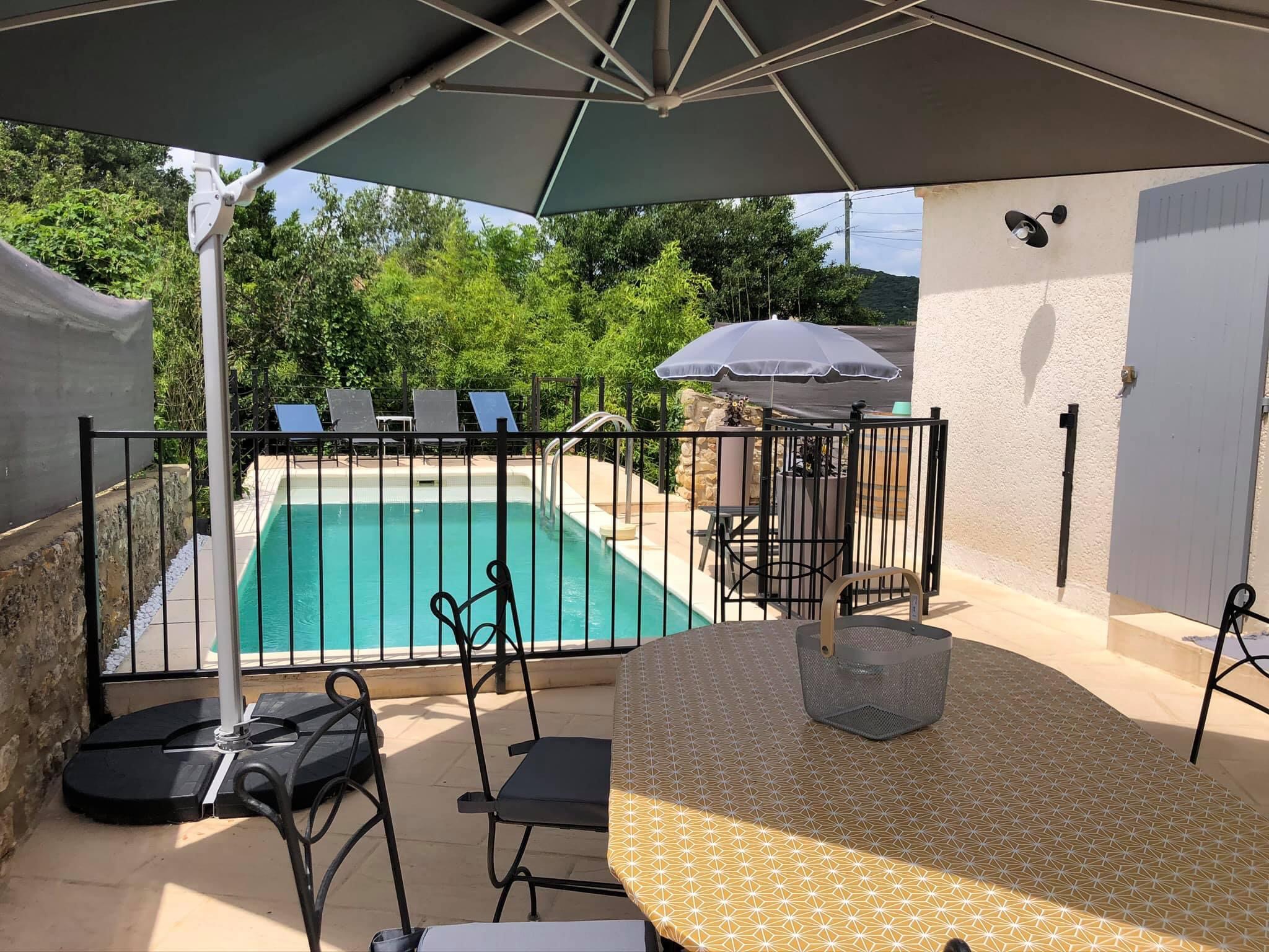 Terrasse avec piscine