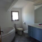 Salle de bain avec baignoire