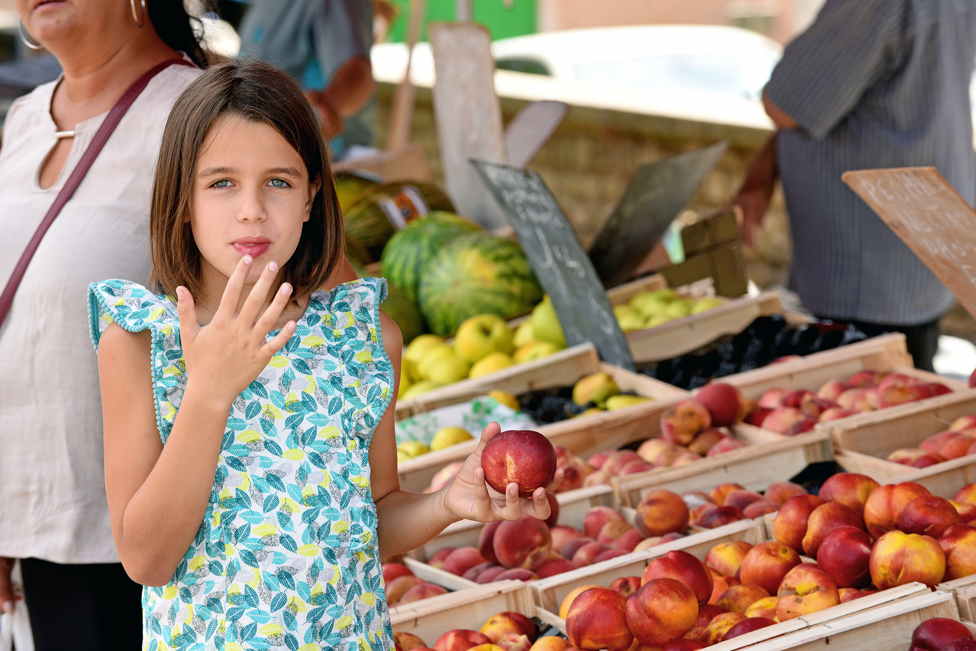 Marché estival d'Aiguèze