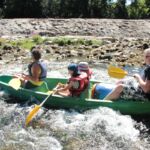 Descente de la Cèze en canoë - famille