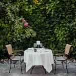 Table dressée extérieur