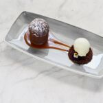 Coulant au chocolat, caramel au beurre salé