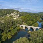 Vue aérienne La Roque sur Cèze