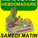 Marché d'Orsan le samedi matin sous les halles du village