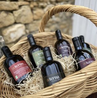 Bouteilles d'huile d'Olive