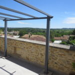Terrasse privée de la chambre Ventoux du gîte La Bignone
