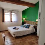 Chambre Kiwi avec lit double au Bosquet Fruité