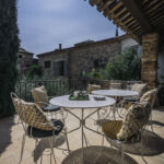 Terrasse haute au Mas Ëvalla