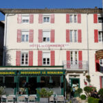 Vue d'ensemble des façades de l'Hôtel